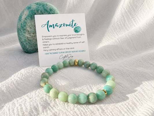 Amazonite bracelet - the essentials collection.