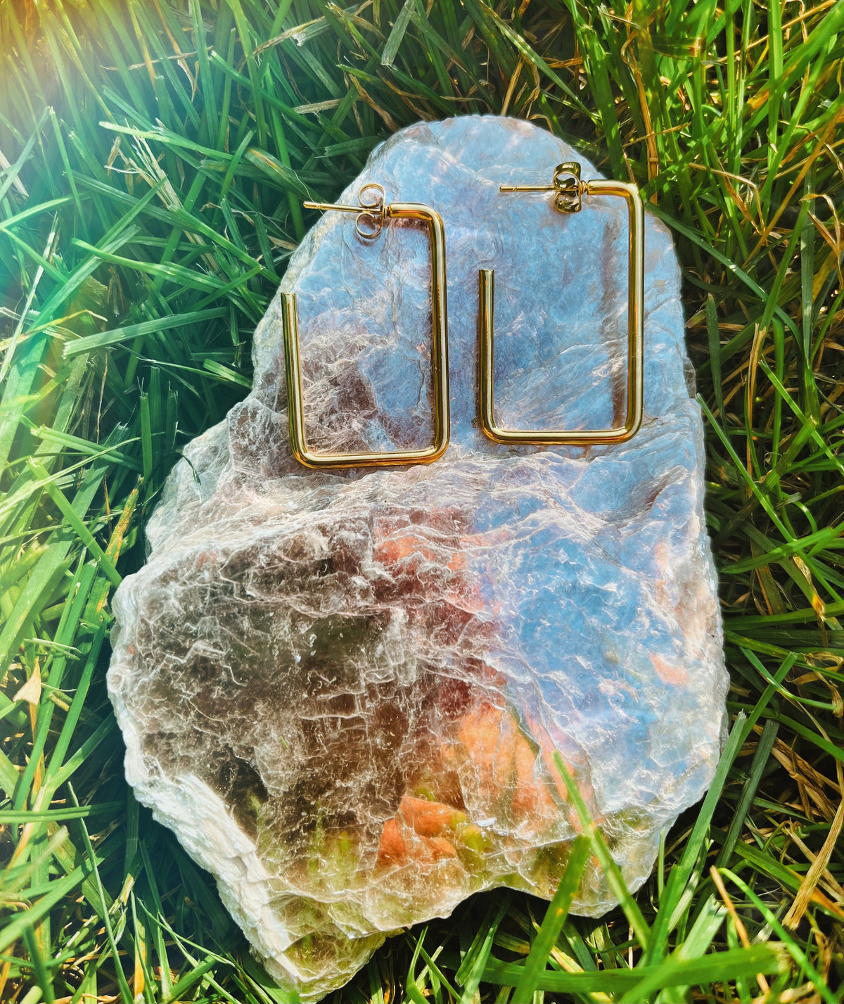 The Geo hoop earrings