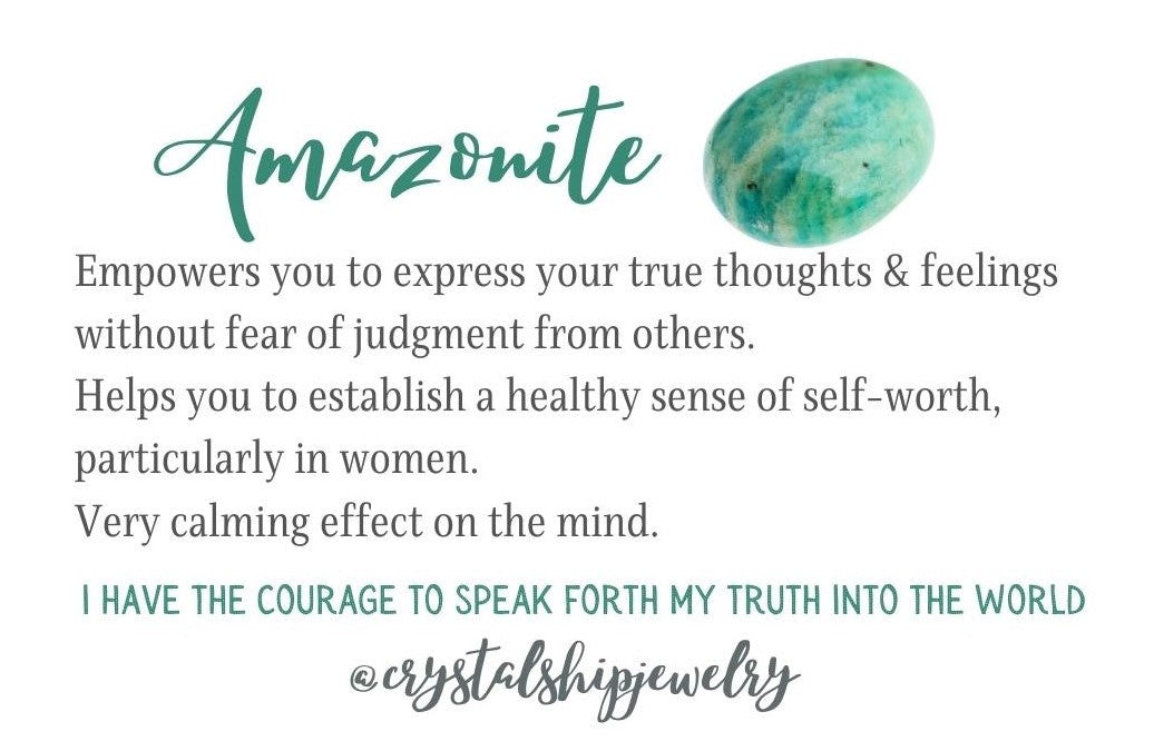 Amazonite bracelet - the essentials collection.
