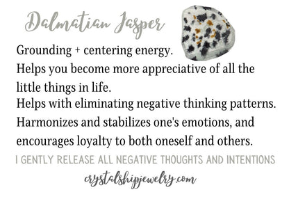 Dalmatian Jasper - faceted skinny gemstone collection.