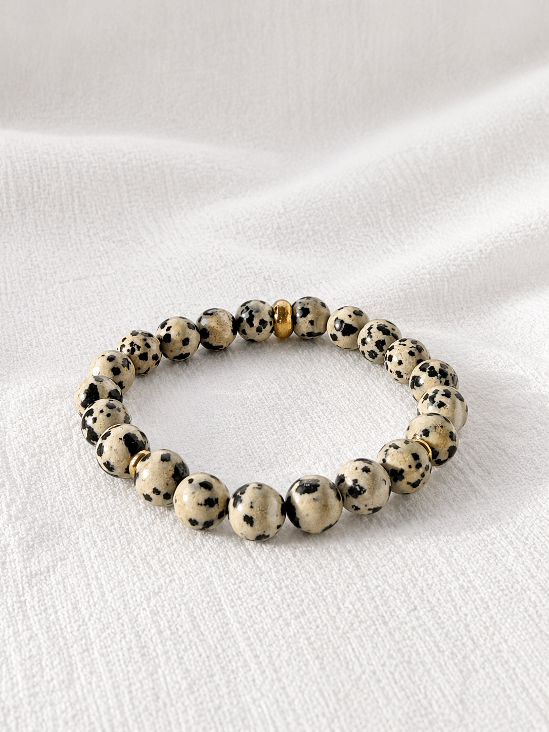 Dalmatian Jasper bracelet - the essentials collection