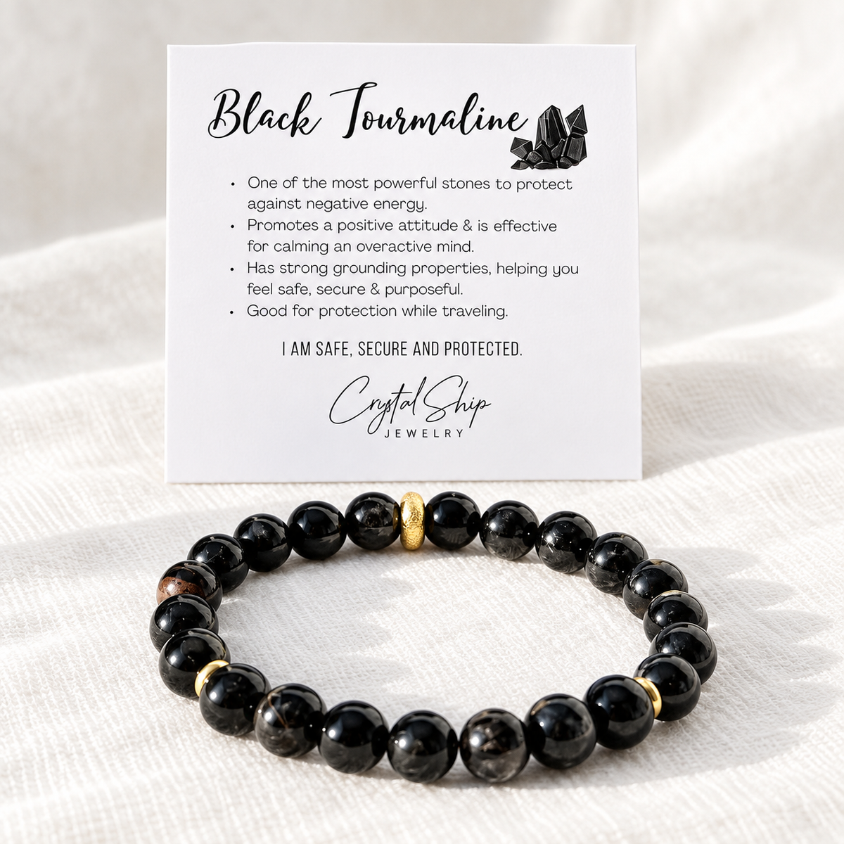 Black Tourmaline - the essential bracelet