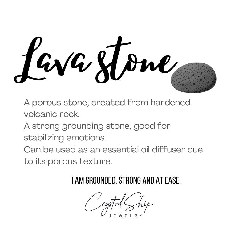 Lava stone bracelet