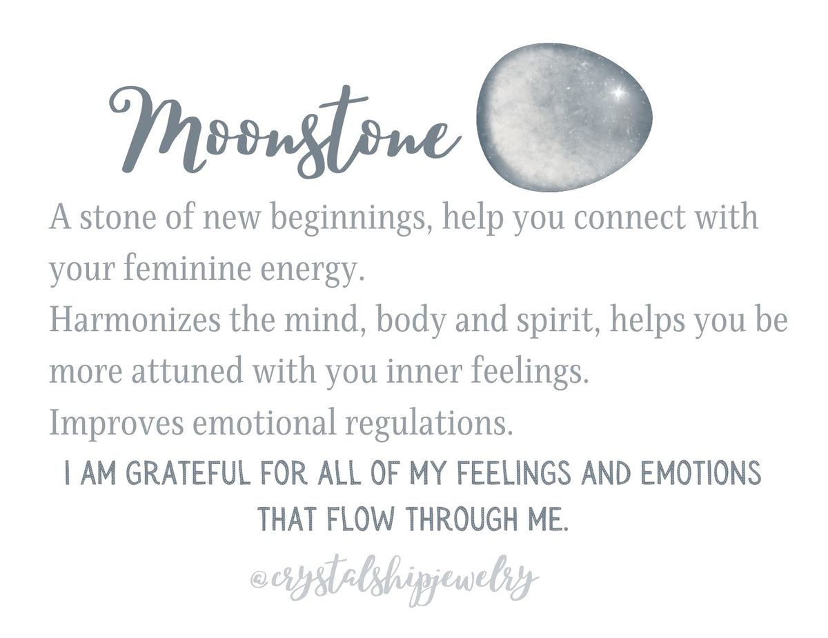 The Moonstone skinny bracelet