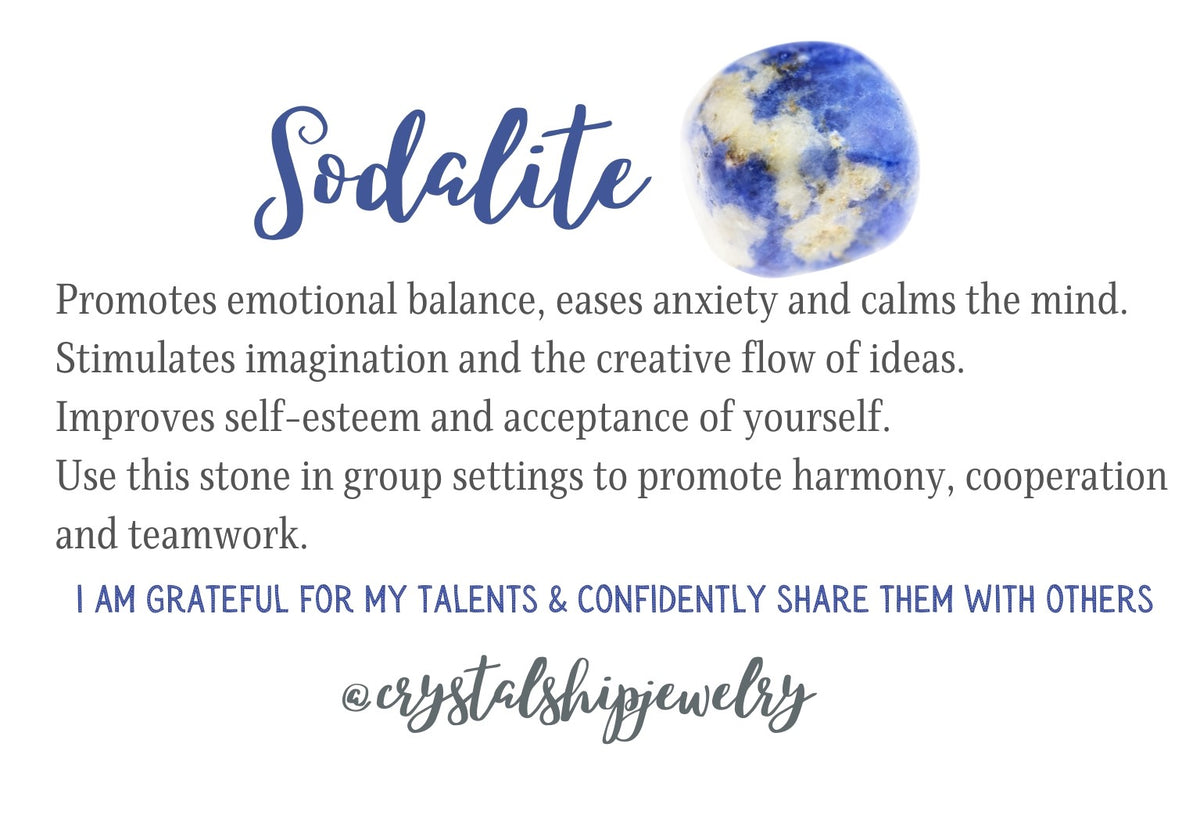 Sodalite bracelet - the essentials collection.