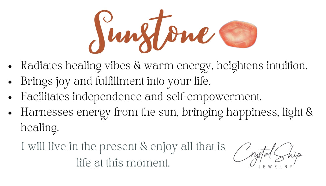 Sunstone bracelet - the essentials collection.
